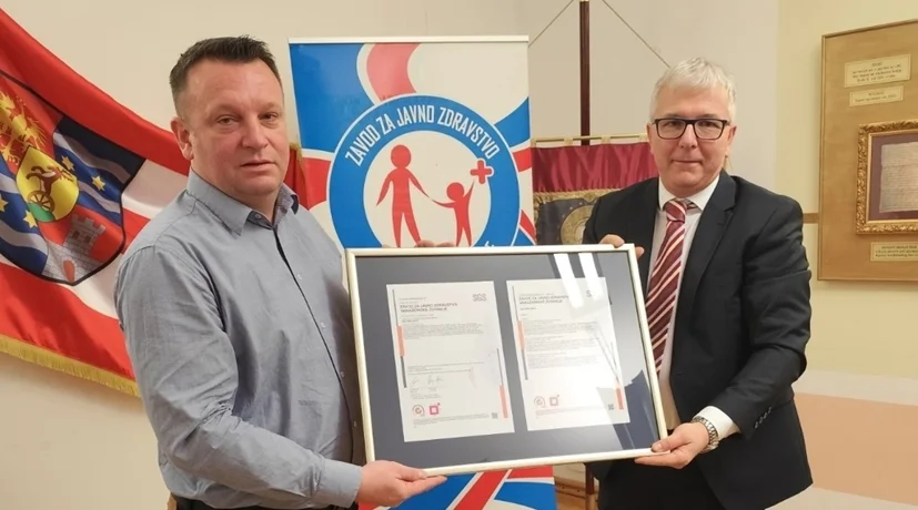 Zavodu za javno zdravstvo Varaždinske županije uručeni Certifikat ISO 9001