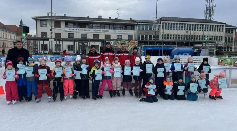 Uspješno završena Škola klizanja na Kapucinskom trgu u Varaždinu