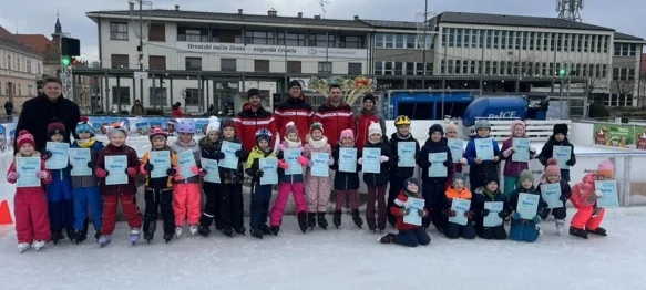 Uspješno završena Škola klizanja na Kapucinskom trgu u Varaždinu