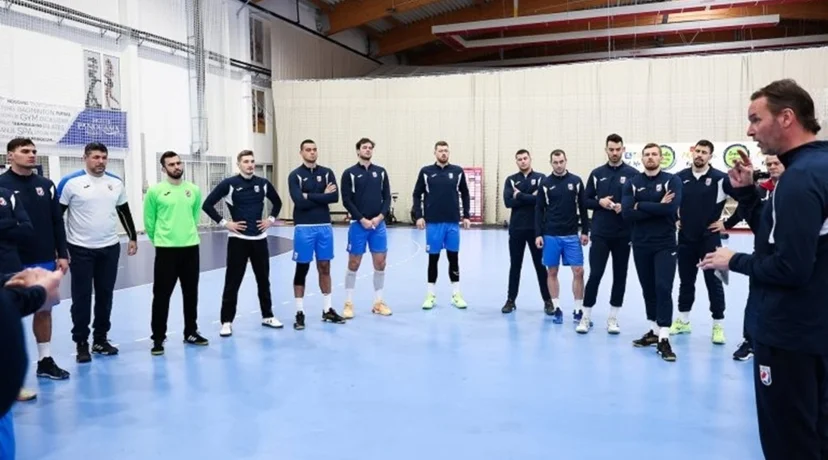 Reprezentacija Hrvatske na pripremama u dvorani DG Sporta u Prelogu