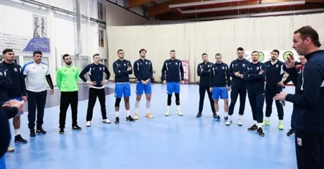 Reprezentacija Hrvatske na pripremama u dvorani DG Sporta u Prelogu