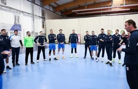 Reprezentacija Hrvatske na pripremama u dvorani DG Sporta u Prelogu