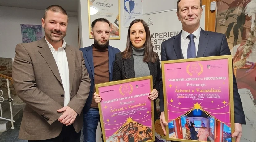 Priznanju su primi direktorica gradsku Turističke zajednice Jelena Toth i gradonačelnik Neven Bosilj