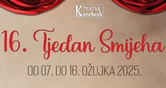 Kerekesh Teatar najavio 16. TJEDAN SMIJEHA - najveći i najposjećeniji kazališni festival u Hrvatskoj!