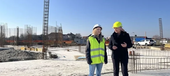 Tijek radova na novom dječjem vrtiću obišla je načelnica Verica Vitković