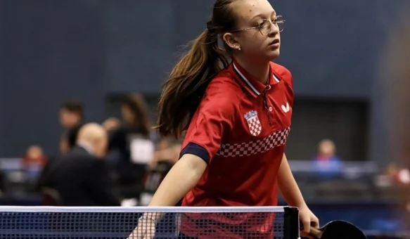 Mlada stolnotenisačica Tena Špoljarić nastupila je za reprezentaciju Hrvatske
