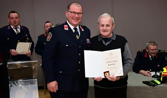 FOTO Na Skupštini DVD-a Lepoglava najavljen novi vatrogasni centar, Miroslavu Žuniću spomenica za 60 godina vatrogastva