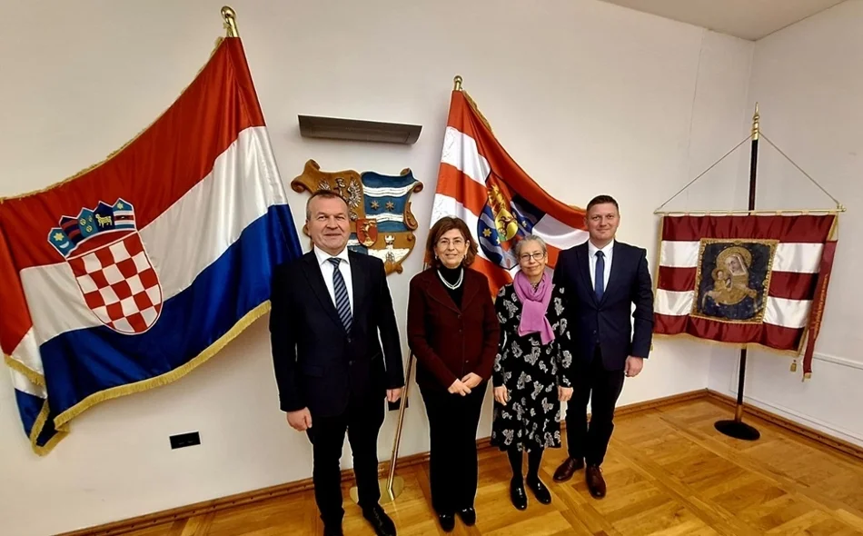 Župan Anđelko Stričak priredio prijam za veleposlanicu Portugalske republike Nj.E. Mariu Manuel Quintela Batista Durão