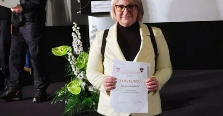Marijani Jambrešić, varaždinskoj gradskoj službenici, zahvalnica za izuzetan doprinos razvoju sustava civilne zaštite
