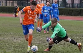 Matija Kanceljak, trostruki strijelac, u jednoj od akcija protiv momčadi Dinama