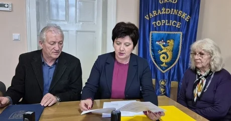 Potpisivanje ugorova za izgradnju dječjeg vrtića u Varaždinskim Toplicama