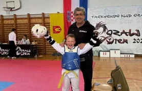 Luka Marčec s trenerom Esadom Garibovićem