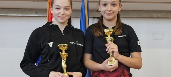 Stolni tenis: Tena Špoljarić i Lara Zadravec doprvakinje Hrvatske