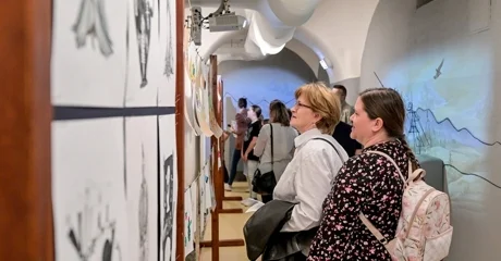 FOTO Otvorena izložba radova polaznika Centra izvrsnosti za likovnu umjetnost