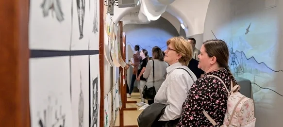 FOTO Otvorena izložba radova polaznika Centra izvrsnosti za likovnu umjetnost