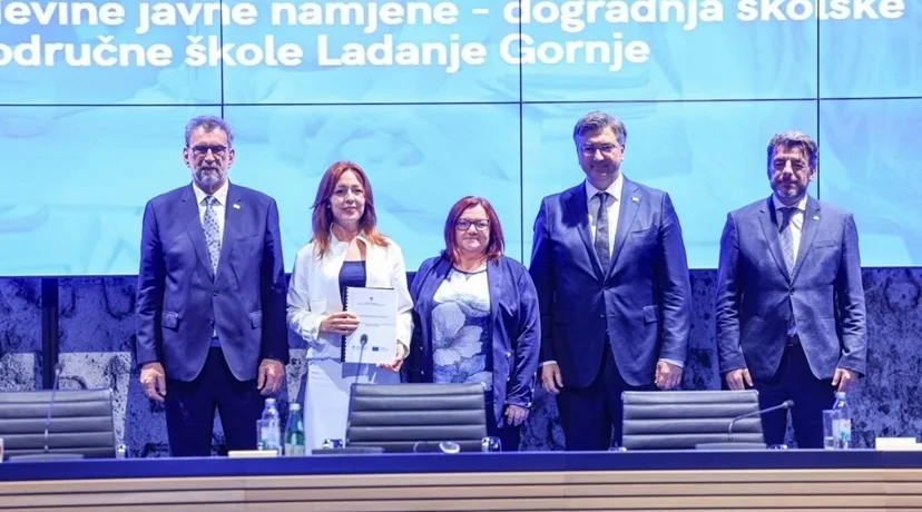 Plenković dao pola milijuna eura za dogradnju dvorane u Gornjem Ladanju