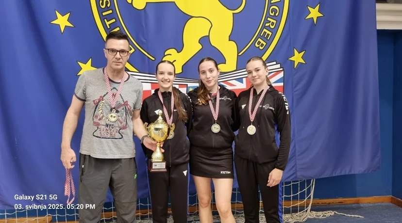 Stolni tenis: seniorke Varaždina srebrne u Kupu, Lari Zadravec dvije bronce