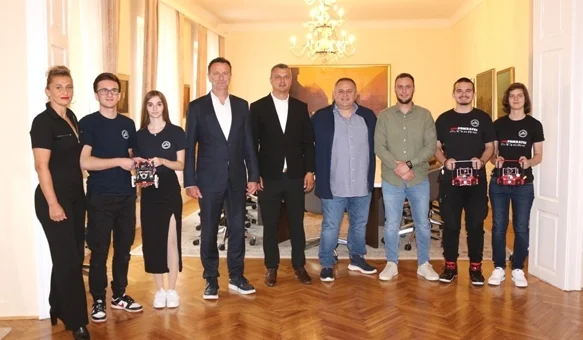 Varaždinski robotičari nakon Amerike na prijamu kod gradonačelnika
