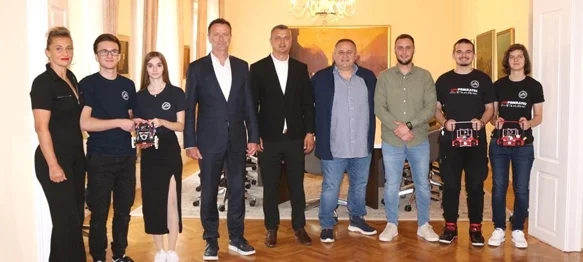 Varaždinski robotičari nakon Amerike na prijamu kod gradonačelnika