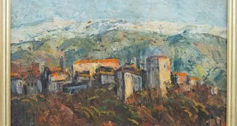 Otvorenje izložbe slika ptujskog slikara Albina Lugariča