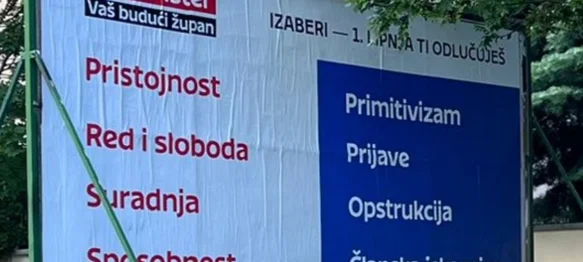 HDZ reagirao na SDP-ov plakat, iz Povjerenstva pozivaju na poštenu kampanju