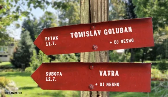 Ovog vikenda u gradskom parku koncerti Tomislava Golubana i Vatre