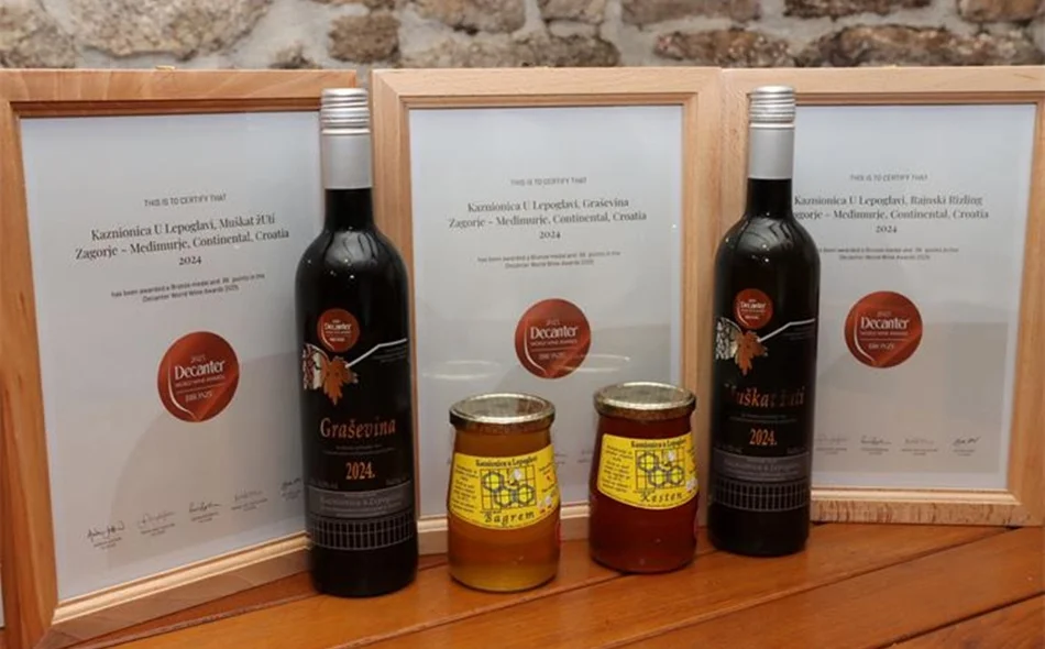 Kaznionici Lepoglava medalje za vino i med