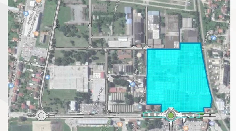 Lokacija budućeg trgovačkog centra koji će se graditi na sjevernom dijelu Varteks tik uz prugu