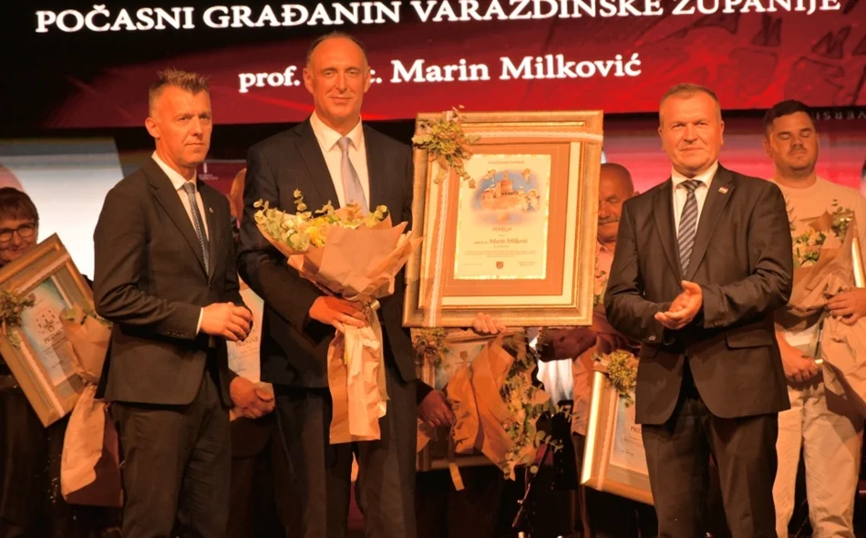 Rektor Marin Milković počasni je građanin Varaždinske županije
