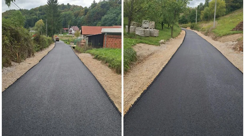 Asfaltirana još jedna dionica u Općini Bednja