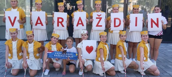 Varaždinske mažoretkinje nastupile na Europskom prvenstvu u Sarajevu
