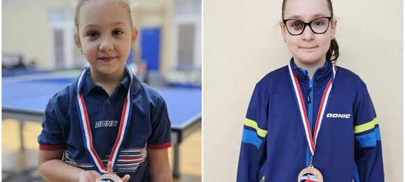 Franka Špoljarić i Tesa Dvorščak s medaljama osvojenima u Šenkovcu