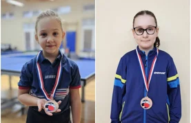 Franka Špoljarić i Tesa Dvorščak s medaljama osvojenima u Šenkovcu