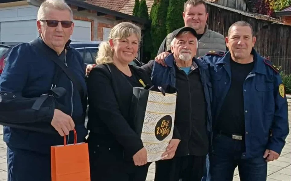 Lijepa gesta: maruševečki vatrogasci za rođendan posjetili svoje veterane