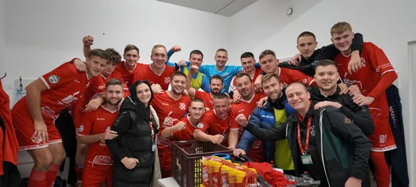 Slavlje Tuhovčana nakon zaslužene pobjede u Ivancu