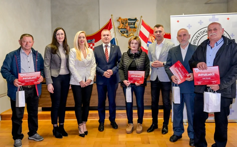 "Osjećaj da si nekom spasio život neprocjenjiv je" - U Županijskoj palači prijem za dobrovoljne darivatelje krvi