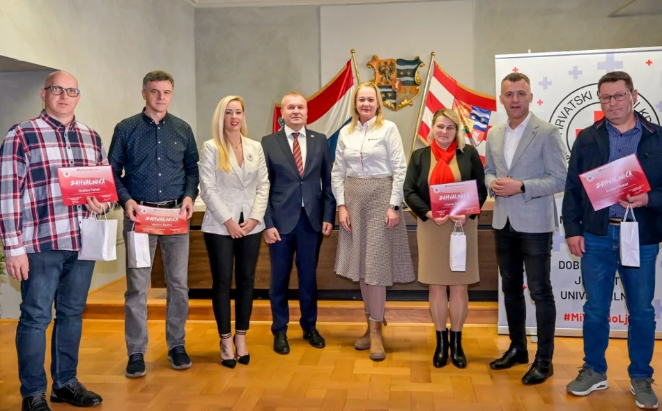 "Osjećaj da si nekom spasio život neprocjenjiv je" - U Županijskoj palači prijem za dobrovoljne darivatelje krvi
