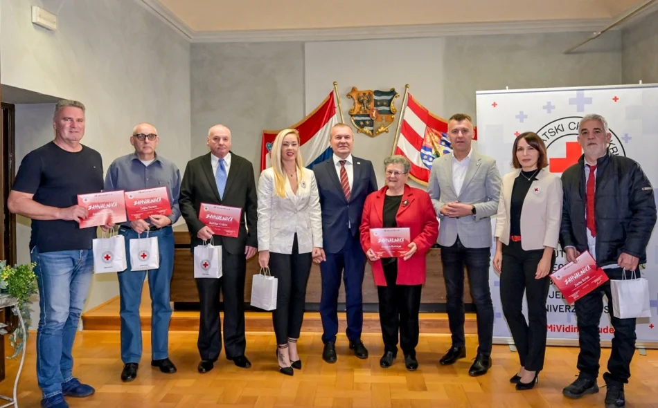 "Osjećaj da si nekom spasio život neprocjenjiv je" - U Županijskoj palači prijem za dobrovoljne darivatelje krvi