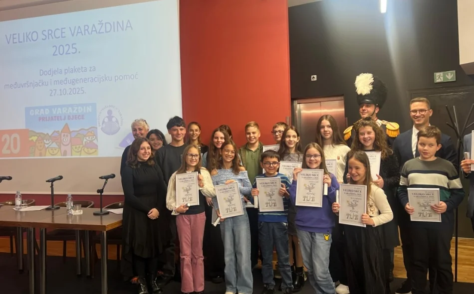 AUDIO Priznanja za plemenitu djecu koja svojim dijelima čine Varaždin ljepšim mjestom