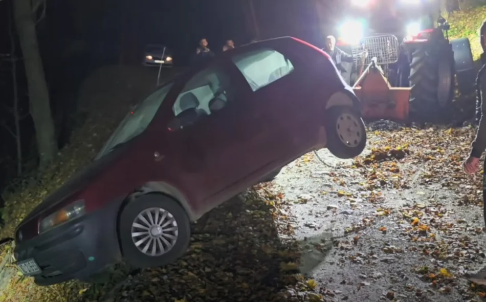 U izlijetanju vozila s ceste na Ivančici dvije osobe ispale iz automobila, na terenu policija, hitna, vatrogasci i HGSS!
