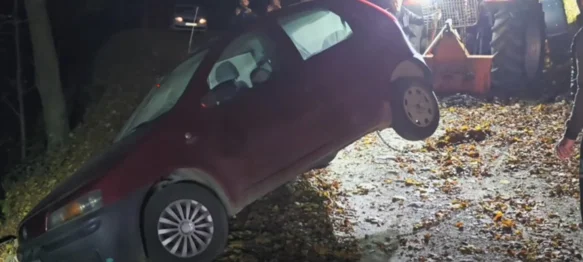 U izlijetanju vozila s ceste na Ivančici dvije osobe ispale iz automobila, na terenu policija, hitna, vatrogasci i HGSS!