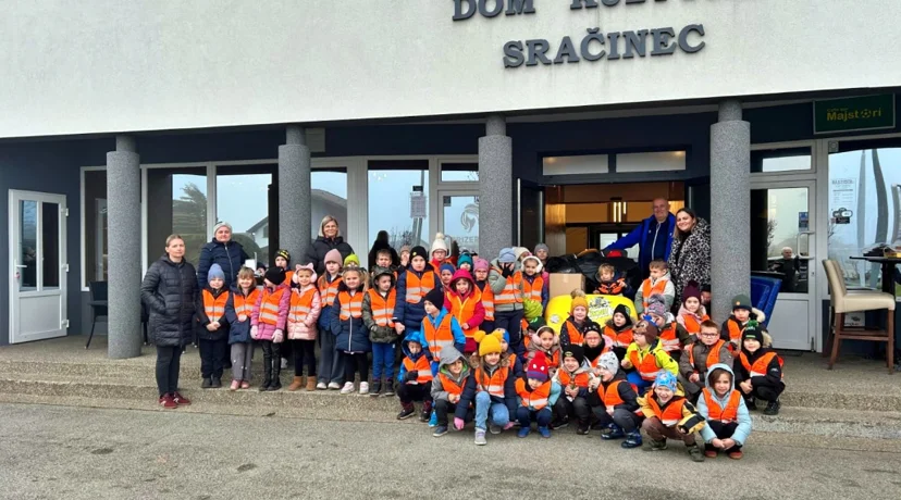 Skupine Žabice i Loptice iz Sračinca učile o sigurnosti u prometu