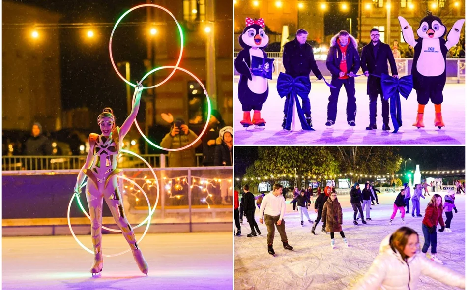 FOTO U Varaždinu spektakularno otvoreno najveće klizalište u Hrvatskoj!