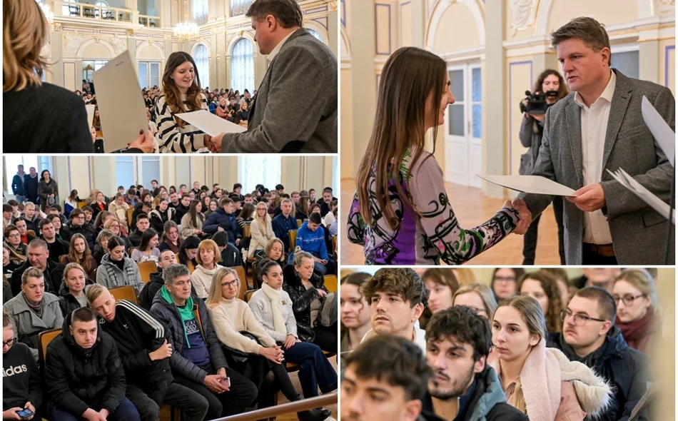 FOTO Grad Varaždin za stipendiranje osigurao 550.000 eura, sve stipendije uvećane za 10 posto