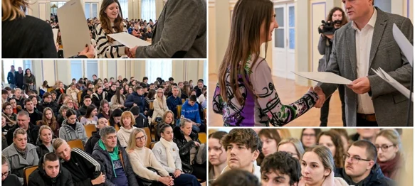 FOTO Grad Varaždin za stipendiranje osigurao 550.000 eura, sve stipendije uvećane za 10 posto