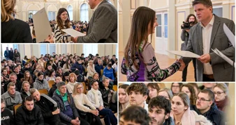 FOTO Grad Varaždin za stipendiranje osigurao 550.000 eura, sve stipendije uvećane za 10 posto