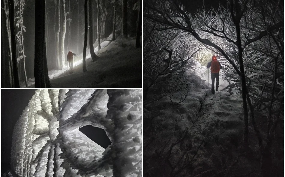 FOTO Ivančica okovana snijegom i ledom u objektivu Maria Knora