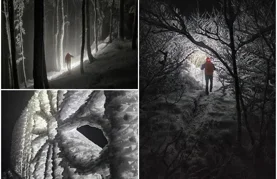 FOTO Ivančica okovana snijegom i ledom u objektivu Maria Knora