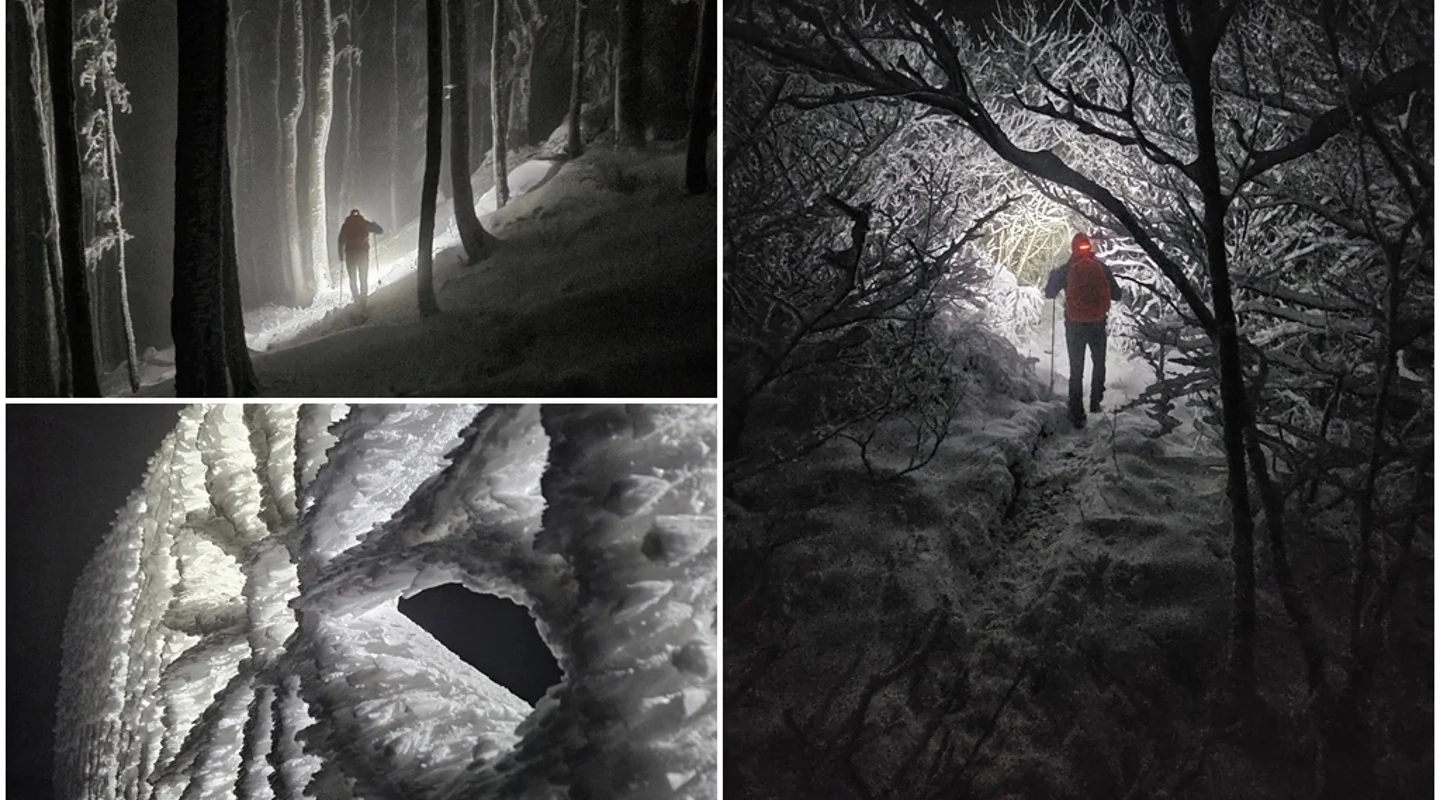 FOTO Ivančica okovana snijegom i ledom u objektivu Maria Knora