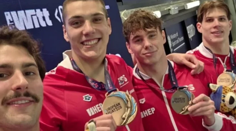 Prva medalja Varaždinca na velikom plivačkom natjecanju, Luki Cvetku čestitku uputio gradonačelnik